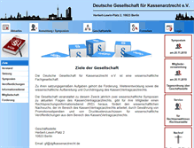 Tablet Screenshot of dg-kassenarztrecht.de